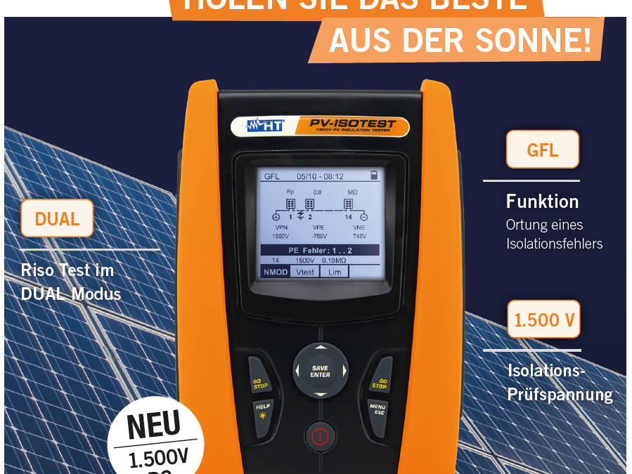 Innovative Messtechnik von HT-Instruments vereinfacht Installation, Wartung & Instandhaltung von Photovoltaikanlagen – PresseBox